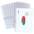 Produktbild: herlitz Prospekthüllen DIN A4 transparent genarbt 0,08 mm, 100 St.