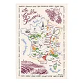 Produktbild: Geschirrtuch La Carte Des Vins de France Écru 72 X 48 ekrü 72 x 48 cm Winkler