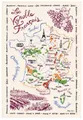 Produktbild: Winkler Geschirrtuch La Carte Des Vins de France Brun Ecru 48x72 cm Baumwolle