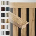 Produktbild: HEXIM Abschlussleiste 137,5x2,7cm passend für unsere Akustikpaneele - flexible Lamellenwand Holz MDF Wandpanelee Lamellenverkleidung Wandverkleidung (1 Abschlussleiste Pecan - APAH08)
