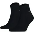 Produktbild: TOMMY HILFIGER Herren Quarter Socken, 2er Pack - Sneaker, Unifarben, 39-49 Dunkelblau 39-42