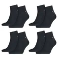 Produktbild: Tommy Hilfiger Herren Quarter Socken Kurzsocken Business Socken 342025001 8 Paar, Farbe:Blau, Größe:39-42, Menge:8 Paar (4x 2er Pack), Artikel:-322 dark navy