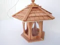 Produktbild: Elmato 10881 Vogelhaus Futterhaus Wildvögel Futterpavillion mit Silo, 41x36x40cm