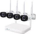 Produktbild: LUVISION Dual WLAN Funk Video Überwachungssystem 10 Kanal Mini NVR 5MP Überwachungskamera Set Mikrofon Cloud