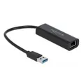 Produktbild: USB 3.2 Gen 1 Adapter, USB-A Stecker > RJ-45 Buchse schwarz, 15cm, 2,5 Gigabit LAN