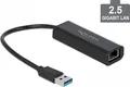 Produktbild: DELOCK Adapter USB 3.1 Typ-A Stecker zu 2,5 Gbit LAN