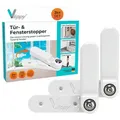 Produktbild: Vlippy Fensterstopper & Türstopper, 2 Stück, Verhindert das Zuschlagen von Fenstern & Türen, (2-tlg)