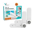 Produktbild: Vlippy Fensterstopper & Türstopper, 2 Stück, Verhindert das Zuschlagen von Fenstern & Türen, (2-tlg)