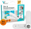 Produktbild: Vlippy Tür- & Fensterstopper 2 Stück – Sicher lüften, kleben statt bohren