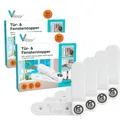 Produktbild: Vlippy Tür- & Fensterstopper 4 Stück – Sicher lüften, kleben statt bohren