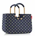 Produktbild: reisenthel loopshopper Tasche L Einkaufstasche Korb metallic dots blue OR4118