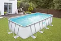 Produktbild: Summer Waves Pool, grau, Stahl/PVC, 549 x 274 x 132 cm, rechteckig, Gartenpool