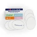 Produktbild: Magnetoplan Moderationskarten Weiß oval 192x111mm 500St