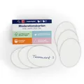Produktbild: magnetoplan Moderationskarten, oval | BxH 190x110 mm | 500 Stück | Kommunikationskarten in Weiß | Für Meetings und Präsentationen | FSC-zertifiziert und kunststofffrei verpackt