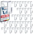 Produktbild: Fensterhaken 24er Set - Transparente Türhaken - Robuste und praktische Haken ...
