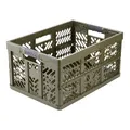 Produktbild: keeeper ben Stabile Profi-Klappbox mit Soft-Touch Griffen, 54 x 37 x 28 cm, 45 l, Grün (Olive)