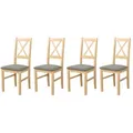 Produktbild: Esszimmerstuhl 4er-Set   , gold , Maße (cm): B: 43 H: 94