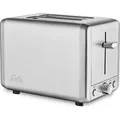 Produktbild: Solis Zwei-Schlitz Toaster, 6 Stufen, Krümelschublade, silber - Silber