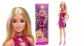 Produktbild: 194735255658 Barbie. HYT88 Fashionistas. Lalka blond w metalicznej różowej sukie
