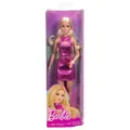 Produktbild: Barbie Fashionista Puppe im pinken Metallic-Kleid mit Herz-Aussparung | Deutsch