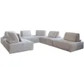 Produktbild: Kawola Modulsofa, Hellgrau, Textil, Echtholz, 4-Sitzer, Füllung: Schaumstoff, 333x84x333 cm, Wohnzimmer, Sofas & Couches, Sofas