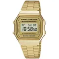 Produktbild: Chronograph CASIO VINTAGE, gold (goldfarben, goldfarben), Armbanduhren, Damen, Chronograph, Quarzuhr, Armbanduhr, Damenuhr, Herrenuhr, Digitaluhr,Edelstahlarmband