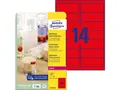 Produktbild: 1-10x AVERY Zweckform Stick&Lift Etiketten, 99,1 x 38,1 mm, rot SPARE BIS ZU 30%