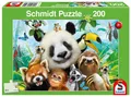 Produktbild: 4001504563592 Puzzle 200 elementów. Wesołe zwierzaki Schmidt