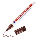 Produktbild: edding 400 Permanentmarker - braun - 1 Stift - feine Rundspitze 1 mm - wasserfest, schnell-trocknend - wischfest - für Karton, Kunststoff, Holz, Metall, Glas