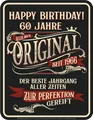 Produktbild: Deko Blechschild als Geschenk zum 60. Geburtstag: 1966 Der beste Jahrgang aller Zeiten