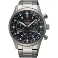 Produktbild: Chronograph SEIKO, silber (silberfarben, schwarz), Armbanduhren, Herren, silberfarben, Chronograph, Quarzuhr, Armbanduhr, Herrenuhr, Edelstahlarmband, Datum,Stoppfunktion