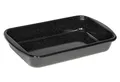 Produktbild: Bratrohrpfanne Emaille schwarz 42x33x7cm RIESS Profi Auflaufform Induktion