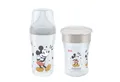 Produktbild: NUK Babyflasche NUK Perfect Match Babyflasche + Disney Mickey Mouse Magic Cup 230ml