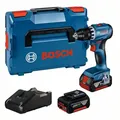 Produktbild: Bosch Akku-Bohrschrauber GSR 18V-45, 2 Akku GBA 18V 3.0Ah, Ladg. u. L-BOXX