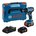 Produktbild: Bosch Akku-Bohrschrauber GSR 18V-45 2 Akku GBA 18V 3.0Ah Ladegerät u. L-BOXX