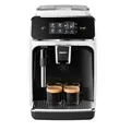 Produktbild: PHILIPS Kaffeevollautomat Panarello 2200 Serie, Weiß, 2 Spezialitäten | Espressomaschine, klassischer Milchaufschäumer, Touch-Display, Keramikmahlwerk (EP2223/40)