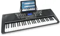 Produktbild: McGrey LK-6150 61 Tasten Keyboard - Einsteiger-Keyboard mit 61 Leuchttasten - 255 Sounds und 255 Rhythmen - 61 Percussion-Sounds - 50 Demo Songs - integrierter MP3-Player - Schwarz