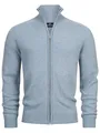 Produktbild: KRONSTADT Herren KSDorsey Klassische Strickjacke aus Wollmix mit Stehkragen | Übergangsjacke für Männer Blue Shadow Mix, M