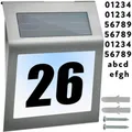 Produktbild: Solarhausnummer LED Solar Hausnummernleuchte Beleuchtete Hausnummer Neu