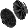 Produktbild: INNERNEED Körperschrubber aus weichem Silikon in Lebensmittelqualität, Duschbürste, Handreinigungsbürste für die Haut, sanftes Peeling und guter Schaum, Schwarz