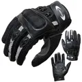 Produktbild: PROANTI Motorradhandschuhe Motorrad Handschuhe Sommer (Gr. XS - XXL, schwarz, kurz) - M