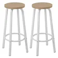 Produktbild: WOLTU Barhocker 2er Set, Runde Tresenhocker 72cm, Hell Eiche