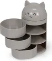 Produktbild: Legami - Desk Organizer, Schreibtisch-Organizer mit 3 seitlich zu öffnenden Schubladen, oberes Fach mit Schiebeverschluß, Kitty-Motiv