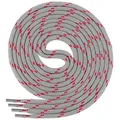 Produktbild: Di Ficchiano Schnürsenkel runde SCHNÜRSENKEL ø 4,5 mm für Trekkingschuhe und Arbeitsschuhe - grau|rot 90 cm / Durchmesser 4,5mm
