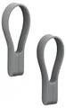 Produktbild: Zone Denmark Loop Handtuchklammern, Handtuchaufhänger, Magnetische Handtuchclips, Klammern/Clips für Handtücher und Geschirrtücher, 9 cm, 2 Stück, Grau