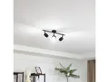 Produktbild: Lindby Deckenleuchte Jyla, 3-flammig, schwarz matt Jyla Lindby, dimmbar, schwarz, für Arbeitszimmer / Büro, Metall, Modern, Strahler