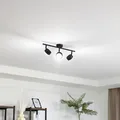 Produktbild: Lindby Strahler 'Jyla' (Modern) in Schwarz aus Metall (3 flammig, GX53) - Decken