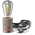 Produktbild: ledscom.de Tischlampe LITO, Schalter, bronze, inkl. LED Lampe 240lm, extra-warmweiß