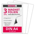 Produktbild: 3er Set Magnet-Folie in DIN A4 I magnetisch, weiß beschichtet beschreibbar