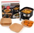 Produktbild: GOURMETmaxx Backpapier-Schalen 50x Airfryer Heißluftfritteuse 16x16cm